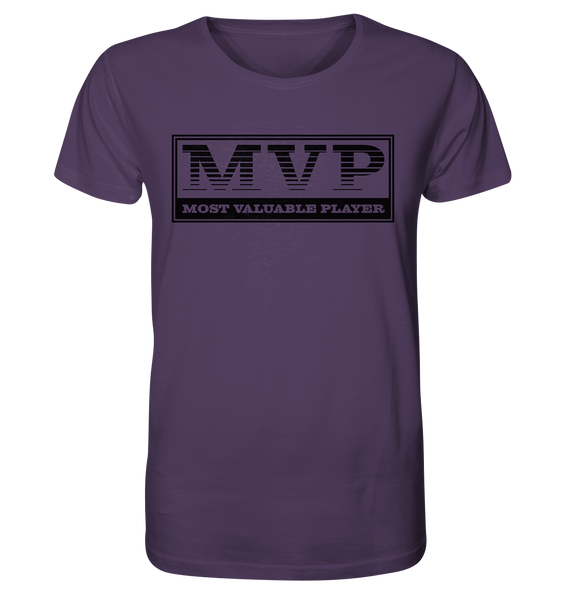 N.O.S.W. BLOCK Teamsport Shirt "MVP" Männer Organic T-Shirt lila