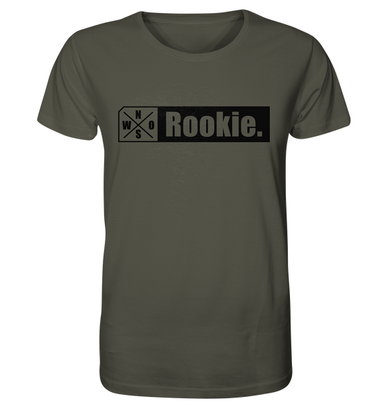 N.O.S.W. BLOCK Teamsport Shirt "Rookie." Männer Organic T-Shirt  khaki