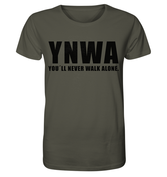 N.O.S.W. BLOCK Fanblock Shirt "YNWA" Männer Organic T-Shirt khaki