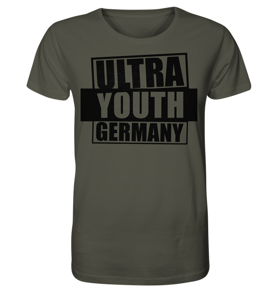 N.O.S.W. BLOCK Ultras Shirt "ULTRA YOUTH GERMANY" Männer Organic T-Shirt khaki