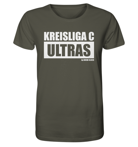 N.O.S.W. BLOCK Ultras Shirt "KREISLIGA C ULTRAS" Männer Organic Rundhals T-Shirt khaki