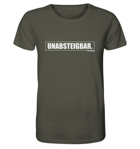 N.O.S.W. BLOCK Fanblock Shirt "UNABSTEIGBAR." Männer Organic T-Shirt khaki