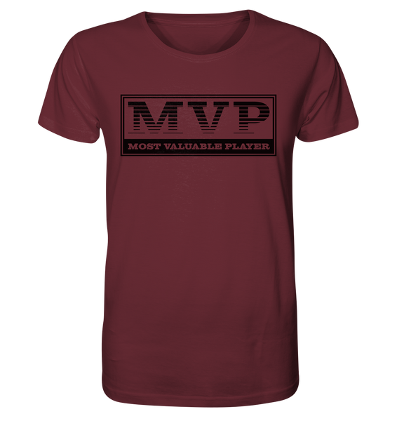 N.O.S.W. BLOCK Teamsport Shirt "MVP" Männer Organic T-Shirt weinrot