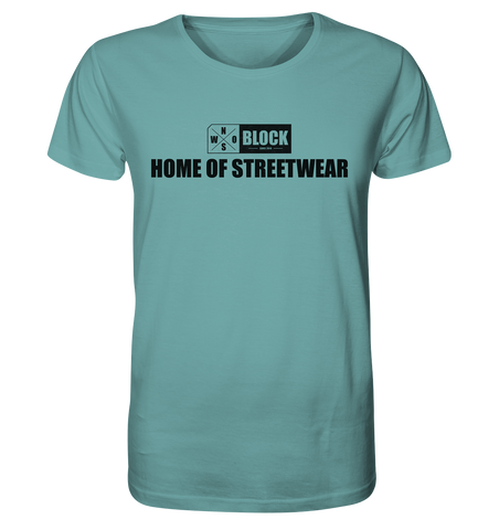 N.O.S.W. BLOCK Shirt "HOME OF STREETWEAR" Männer Organic Rundhals T-Shirt citadel blue