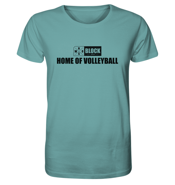 N.O.S.W. BLOCK Shirt "HOME OF VOLLEYBALL" Männer Organic Rundhals T-Shirt citadel blue