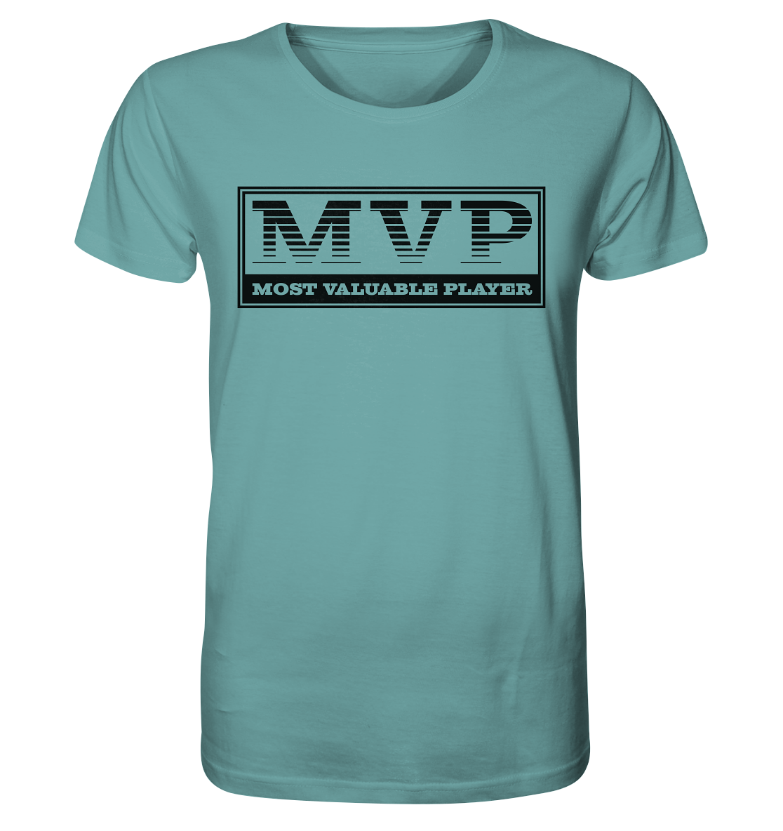 N.O.S.W. BLOCK Teamsport Shirt "MVP" Männer Organic T-Shirt citadel blau