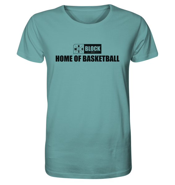 N.O.S.W. BLOCK Shirt "HOME OF BASKETBALL" Männer Organic Rundhals T-Shirt citadel blue