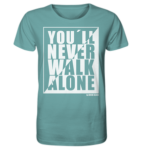 N.O.S.W. BLOCK Fanblock Shirt "YOU`LL NEVER WALK ALONE" Männer Organic T-Shirt citadel blue