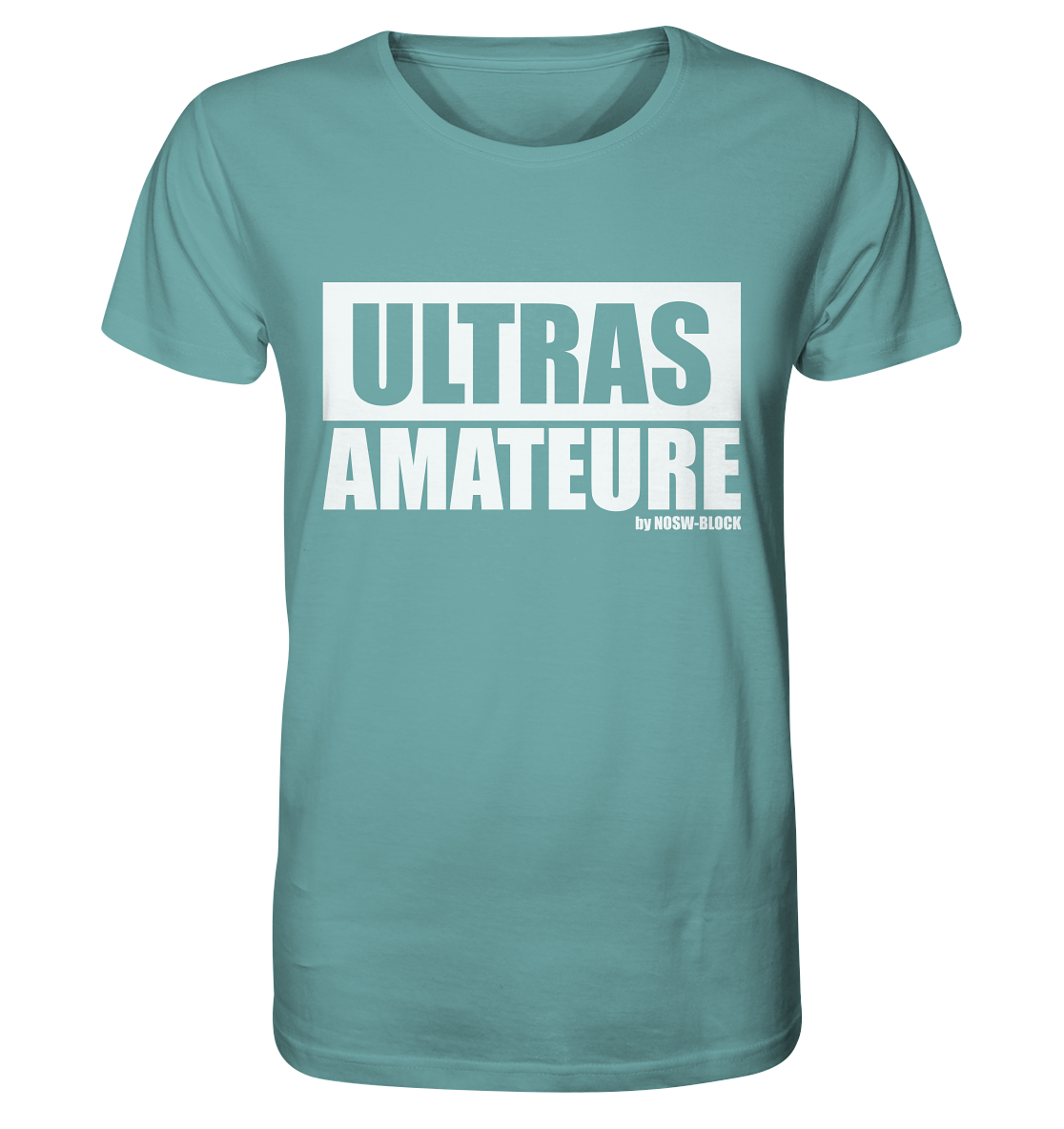 N.O.S.W. BLOCK Ultras Shirt "ULTRAS AMATEURE" Männer Organic T-Shirt citadel blue