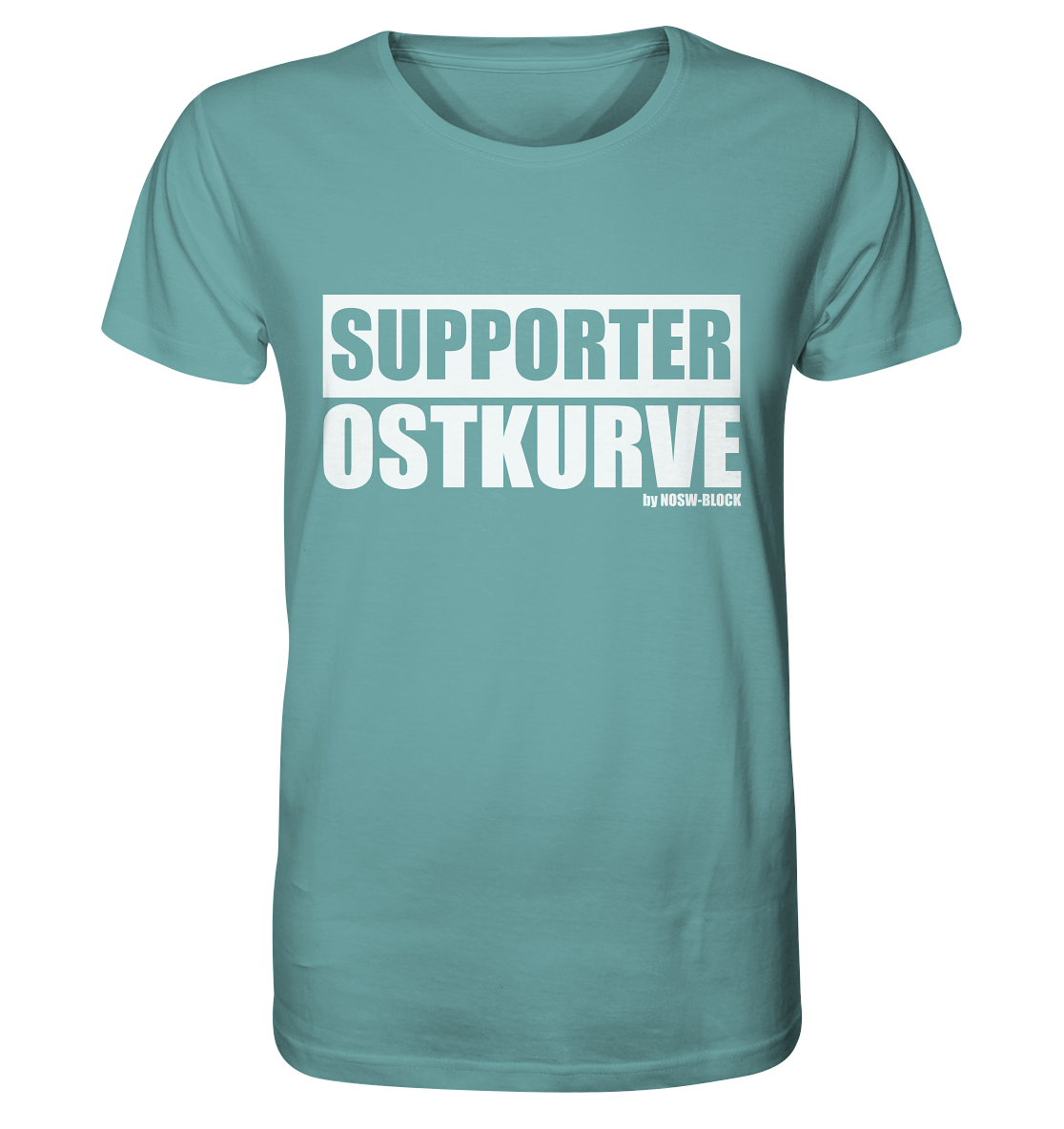 N.O.S.W. BLOCK Fanblock Shirt "SUPPORTER OSTKURVE" Männer Organic T-Shirt citadel blue