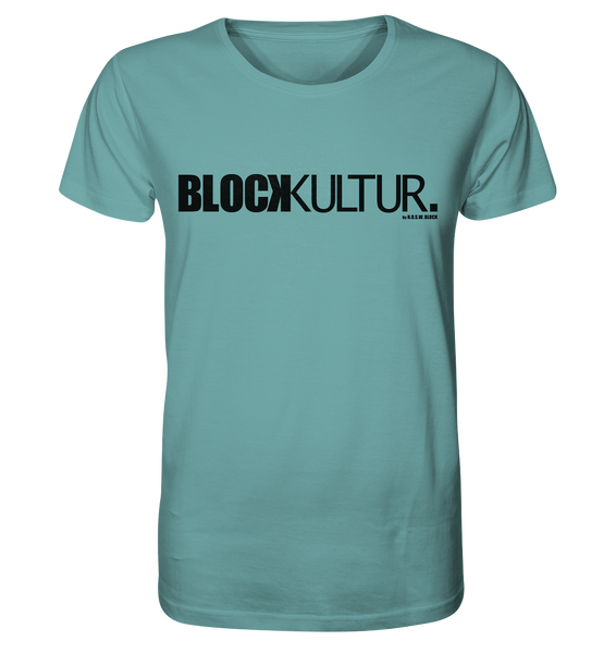 N.O.S.W. BLOCK Fanblock Shirt "BLOCK KULTUR." Männer Organic T-Shirt citadel blue