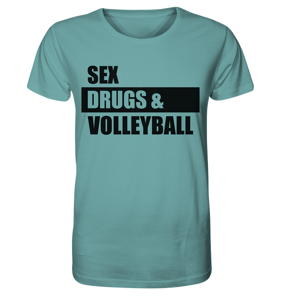N.O.S.W. BLOCK Fanblock Shirt "SEX, DRUGS & VOLLEYBALL" Männer Organic T-Shirt citadel blue