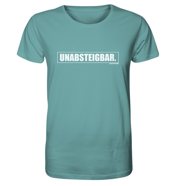 N.O.S.W. BLOCK Fanblock Shirt "UNABSTEIGBAR." Männer Organic T-Shirt citadel blue