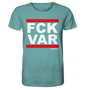 N.O.S.W. BLOCK Fanblock Shirt "FCK VAR" Männer Organic Rundhals T-Shirt citadel blau