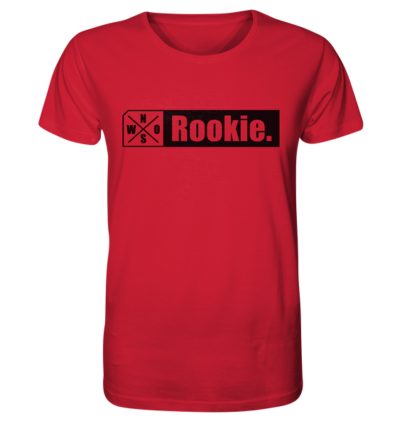 N.O.S.W. BLOCK Teamsport Shirt "Rookie." Männer Organic T-Shirt  rot