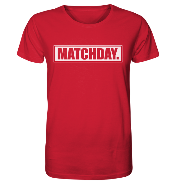 N.O.S.W. BLOCK Fanblock Shirt "MATCHDAY." Männer Organic T-Shirt rot