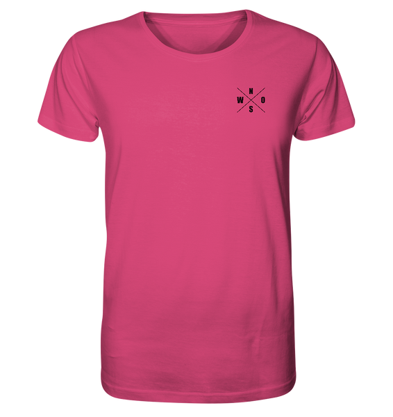 N.O.S.W. BLOCK Teamsport Shirt "GO BIG OR GO HOME" Männer Organic T-Shirt pink