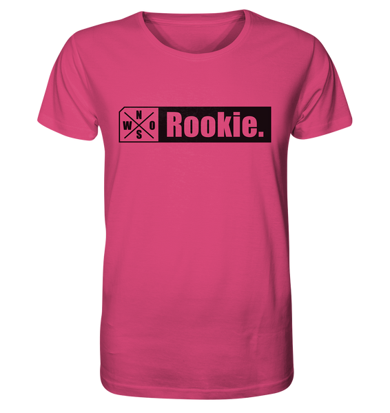 N.O.S.W. BLOCK Teamsport Shirt "Rookie." Männer Organic T-Shirt  pink