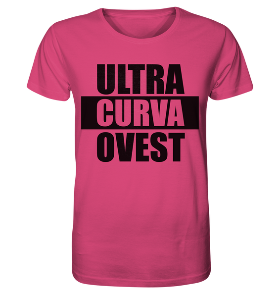 N.O.S.W. BLOCK Ultras Shirt "ULTRA CURVA OVEST" Männer Organic T-Shirt magenta