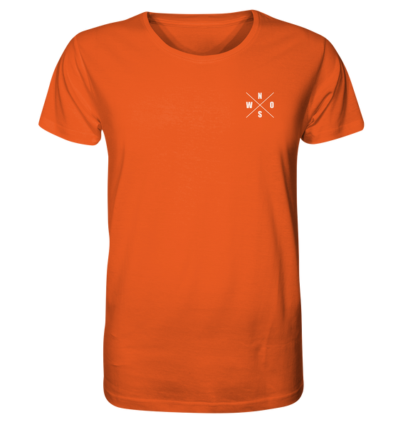 N.O.S.W. BLOCK Shirt "N.O.S.W. ICON / SUPPORTE WAS DU LIEBST!" Männer Organic T-Shirt orange