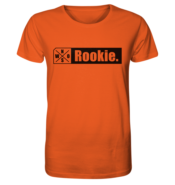 N.O.S.W. BLOCK Teamsport Shirt "Rookie." Männer Organic T-Shirt  orange