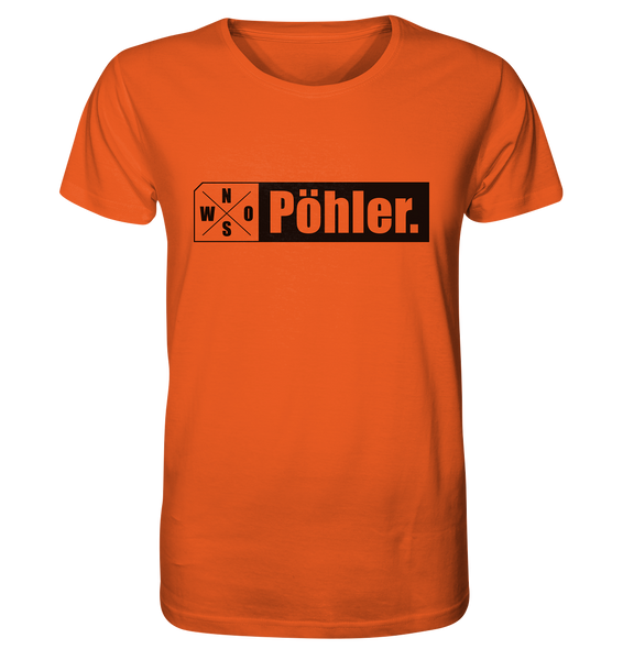 N.O.S.W. BLOCK Teamsport Shirt "Pöhler." Männer Organic T-Shirt orange