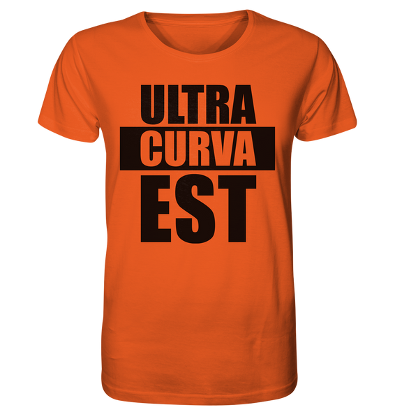 N.O.S.W. BLOCK Ultras Shirt "ULTRA CURVA EST" Männer Organic T-Shirt orange