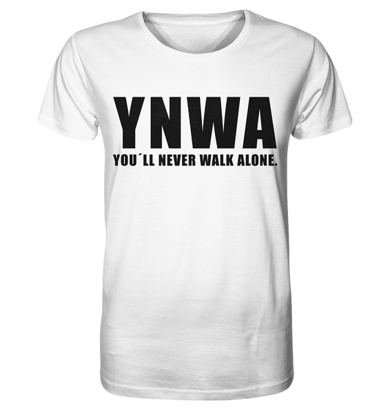 N.O.S.W. BLOCK Fanblock Shirt "YNWA" Männer Organic T-Shirt weiss