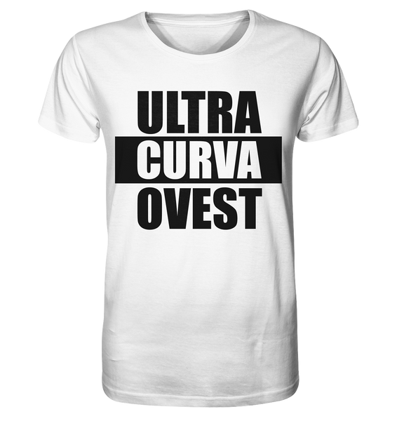 N.O.S.W. BLOCK Ultras Shirt "ULTRA CURVA OVEST" Männer Organic T-Shirt weiss