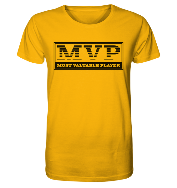 N.O.S.W. BLOCK Teamsport Shirt "MVP" Männer Organic T-Shirt gelb