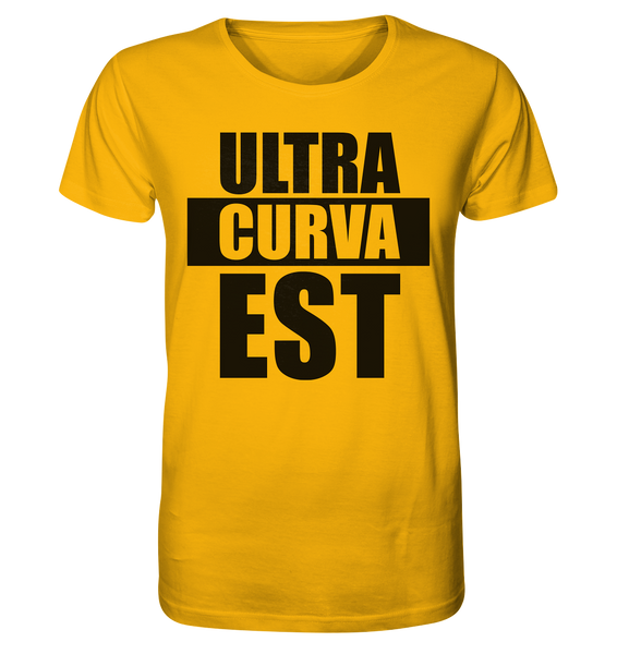 N.O.S.W. BLOCK Ultras Shirt "ULTRA CURVA EST" Männer Organic T-Shirt gelb