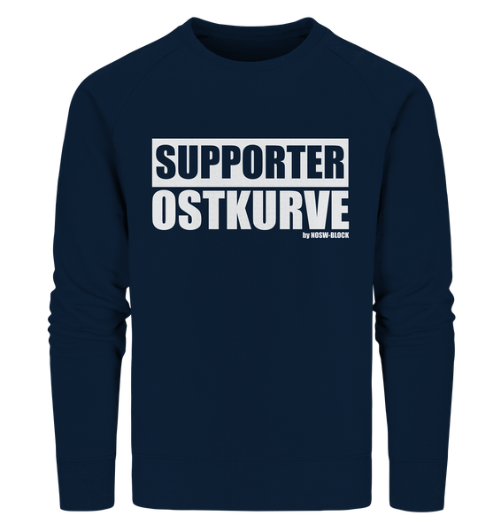 N.O.S.W. BLOCK Fanblock Sweater "SUPPORTER OSTKURVE" Männer Organic Sweatshirt navy