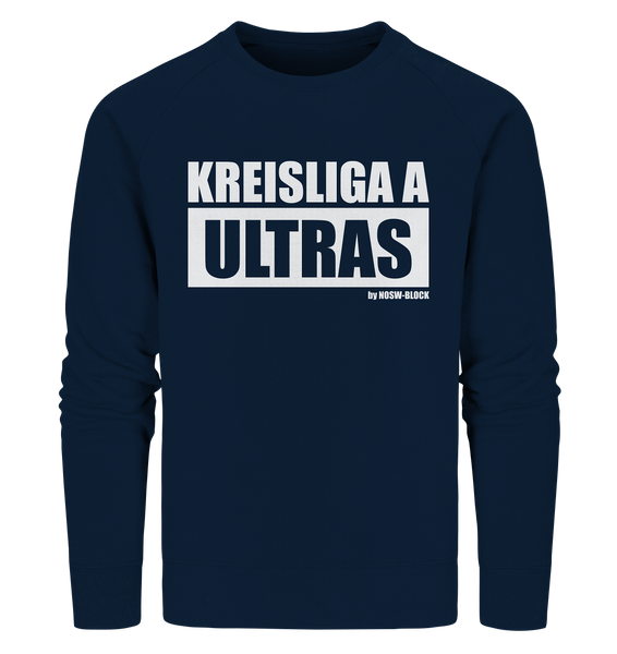 N.O.S.W. BLOCK Ultras Sweater "KREISLIGA A ULTRAS" Männer Organic Sweatshirt navy