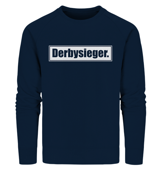 N.O.S.W. BLOCK Fanblock Sweater "Derbysieger." Männer Organic Sweatshirt navi
