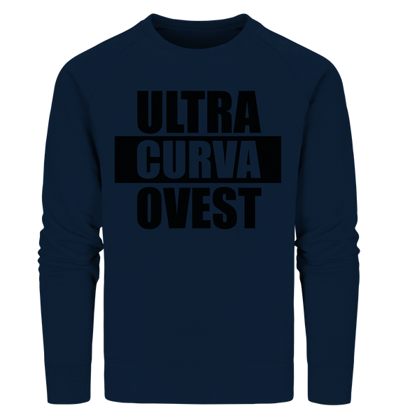 N.O.S.W. BLOCK Ultras Sweater "ULTRA CURVA OVEST" Männer Organic Sweatshirt navy