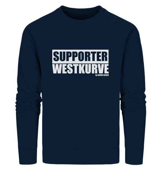 Fanblock "SUPPORTER WESTKURVE" Männer Organic Sweatshirt navy