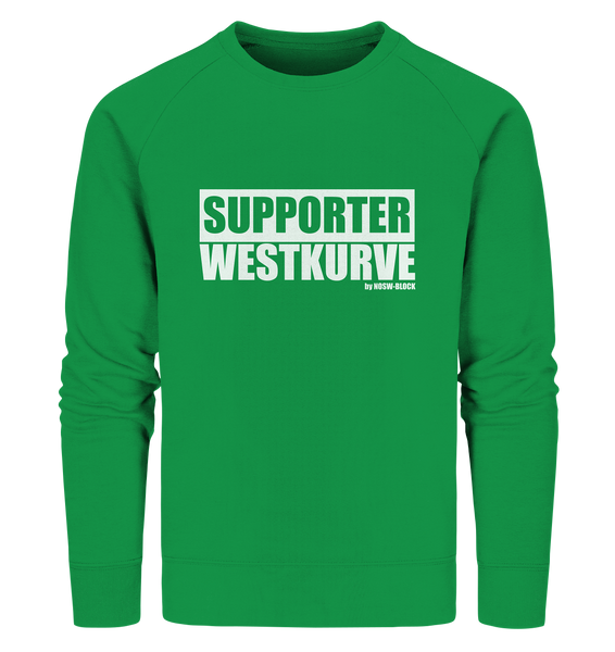 Fanblock "SUPPORTER WESTKURVE" Männer Organic Sweatshirt grün