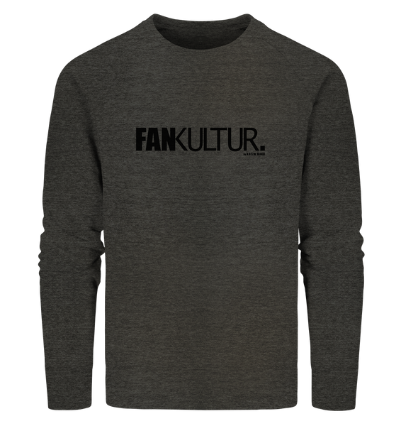 N.O.S.W. BLOCK Fanblock Sweater "FAN KULTUR." Männer Organic Sweatshirt dark heather grau