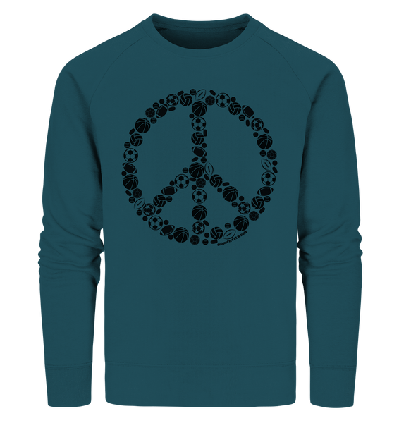 N.O.S.W. BLOCK Sweater "SPORTS FOR PEACE" Männer Organic Sweatshirt stargazer