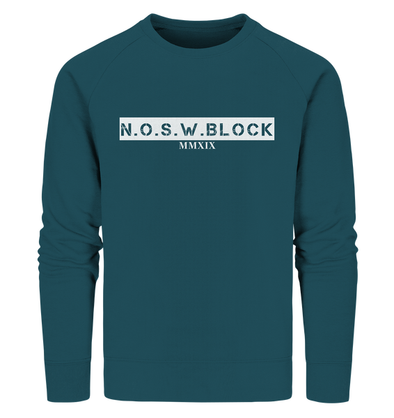 N.O.S.W. BLOCK Sweater "MMXIX" Männer Organic Sweatshirt stargazer