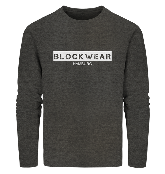 N.O.S.W. BLOCK Sweater "BLOCKWEAR HAMBURG" Männer Organic Sweatshirt dunkelgrau
