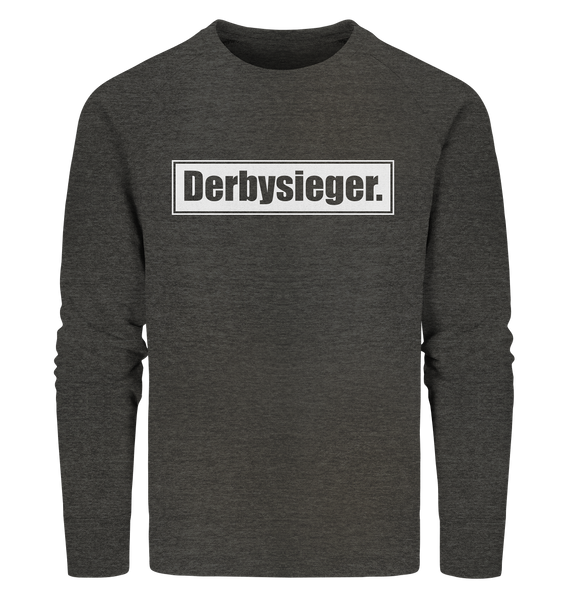 N.O.S.W. BLOCK Fanblock Sweater "Derbysieger." Männer Organic Sweatshirt dark heather grau