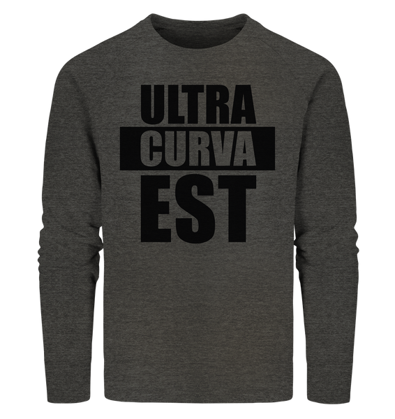 N.O.S.W. BLOCK Ultras Sweater "ULTRA CURVA EST" Männer Organic Sweatshirt dark heather grau