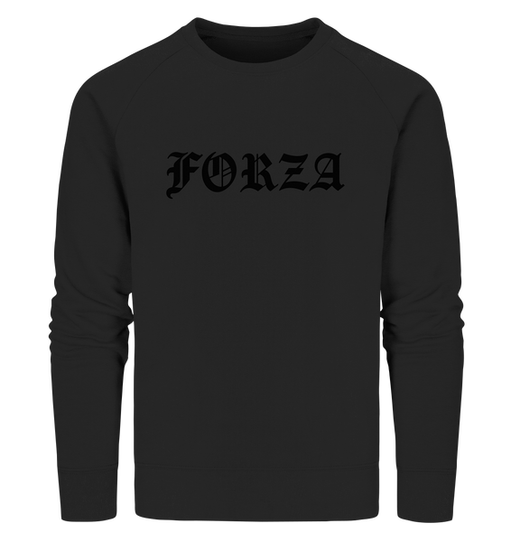 N.O.S.W. BLOCK Fanblock Sweater "FORZA" Männer Organic Sweatshirt schwarz