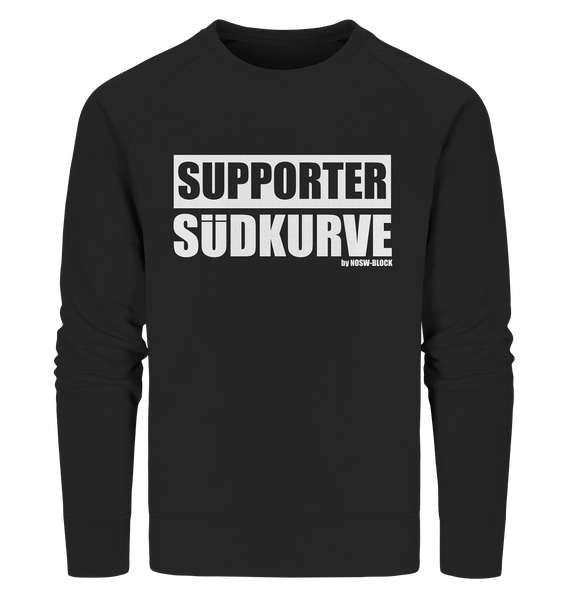 N.O.S.W. BLOCK Fanblock Sweater "SUPPORTER SÜDKURVE" Männer Organic Sweatshirt schwarz