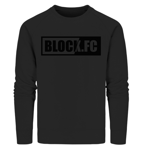 N.O.S.W. BLOCK Sweater "BLOCK.FC" Männer Organic Sweatshirt schwarz