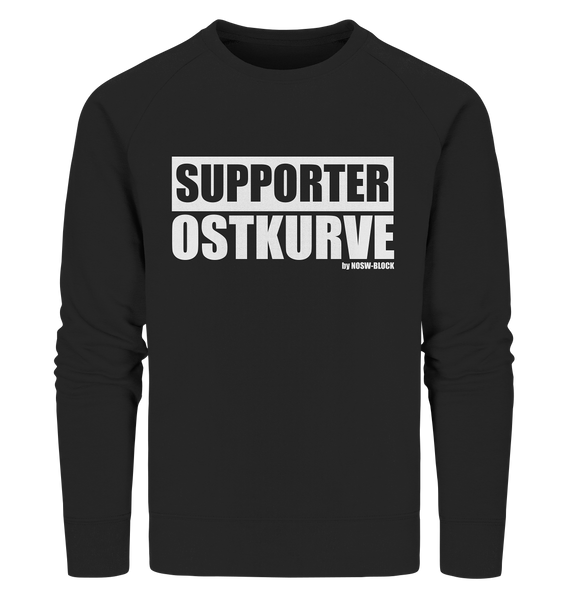 N.O.S.W. BLOCK Fanblock Sweater "SUPPORTER OSTKURVE" Männer Organic Sweatshirt schwarz