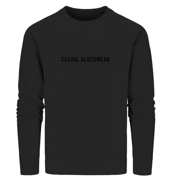 N.O.S.W. BLOCK Hoodie "CASUAL BLOCKWEAR" beidseitig bedruckter Männer Organic Sweatshirt schwarz