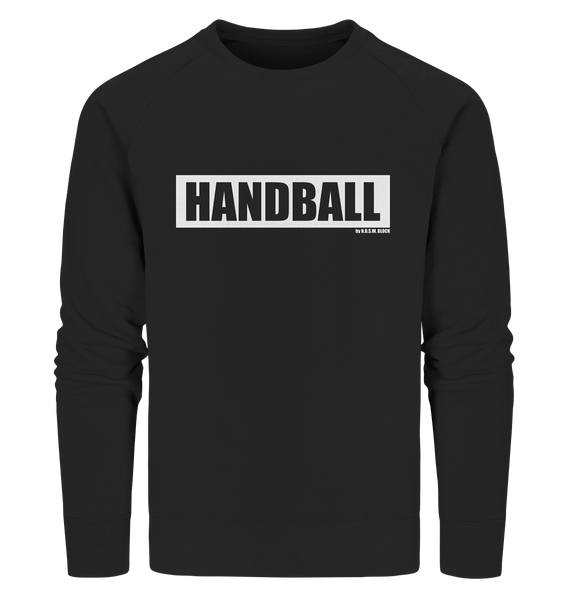 N.O.S.W. BLOCK Teamsport Sweater "HANDBALL" Männer Organic Sweatshirt schwarz