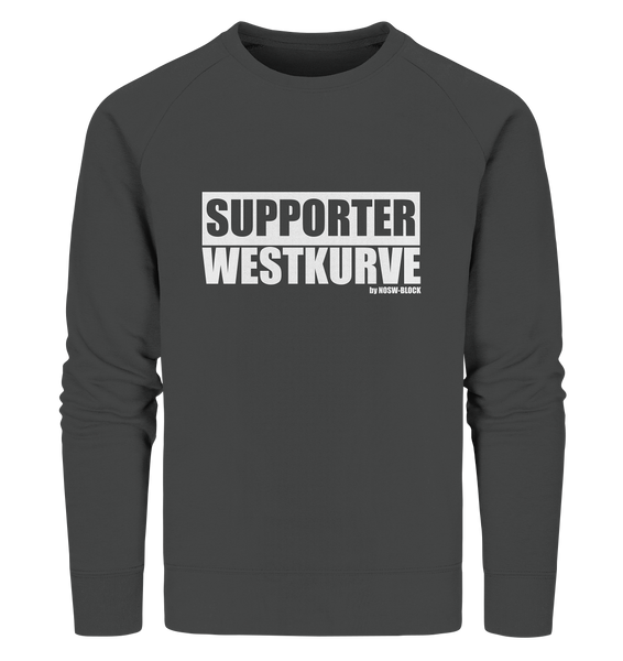 Fanblock "SUPPORTER WESTKURVE" Männer Organic Sweatshirt anthrazit